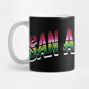 San Antonio Serape Letters Mug